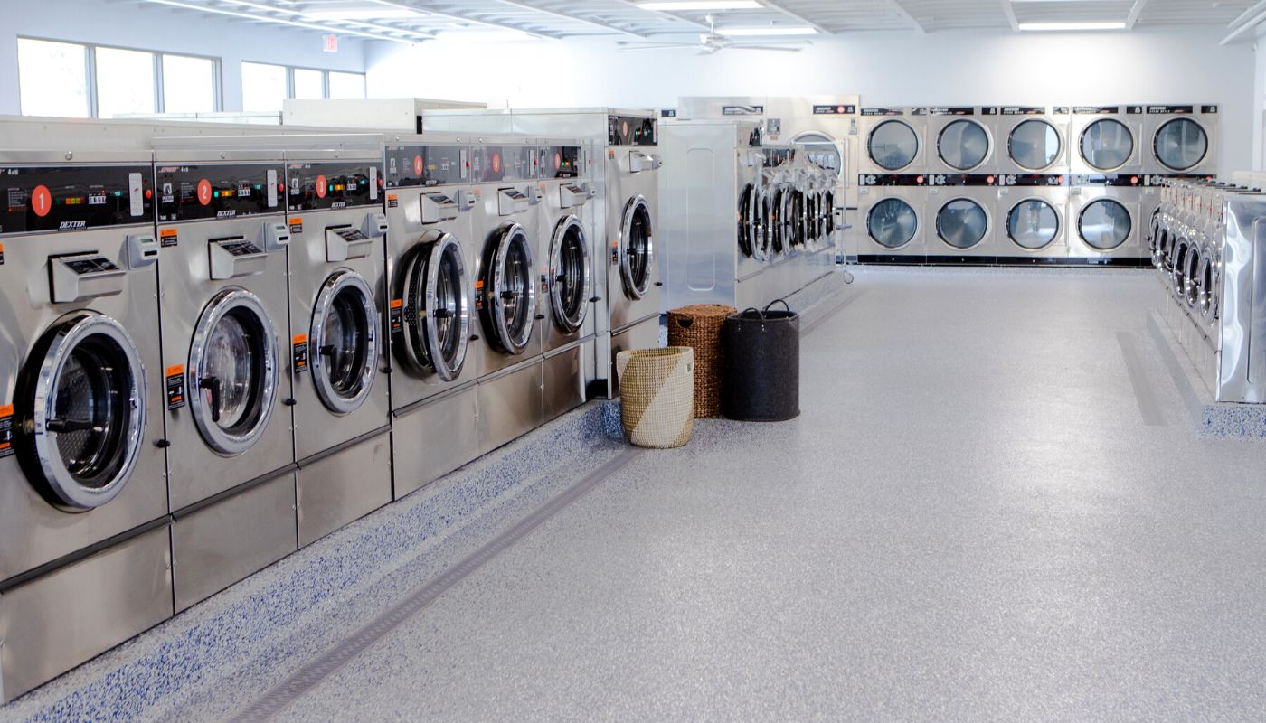 Modern Laundromat Interior